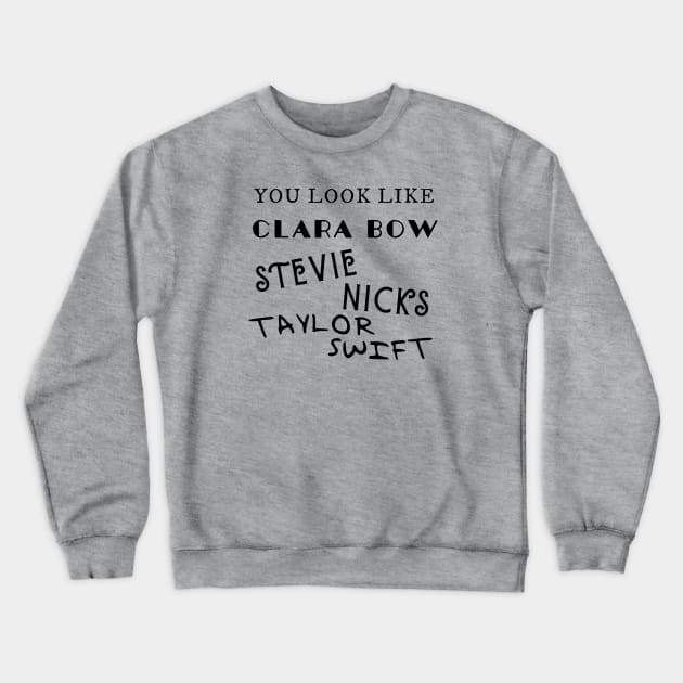 Clara Bow Crewneck Sweatshirt by Likeable Design